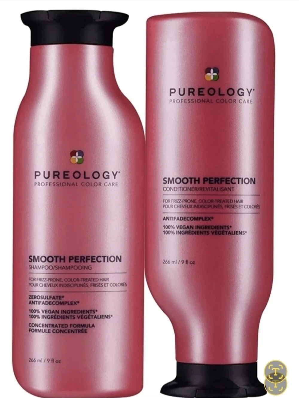 NWT FULL SET PUREOLOGY  Smooth Perfection Shampoo 226ml & Conditioner 226ml DUO